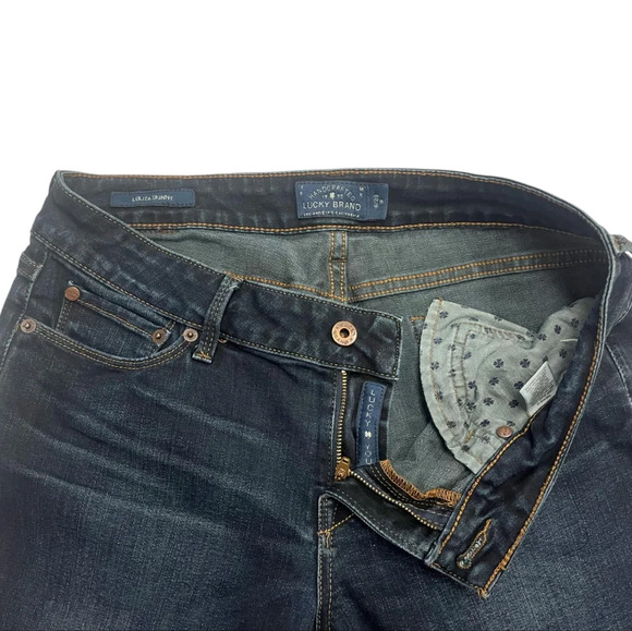 Lucky Brand Dark wash Denim Jeans Size 6/28 Lolita Skinny - Picture 6 of 9
